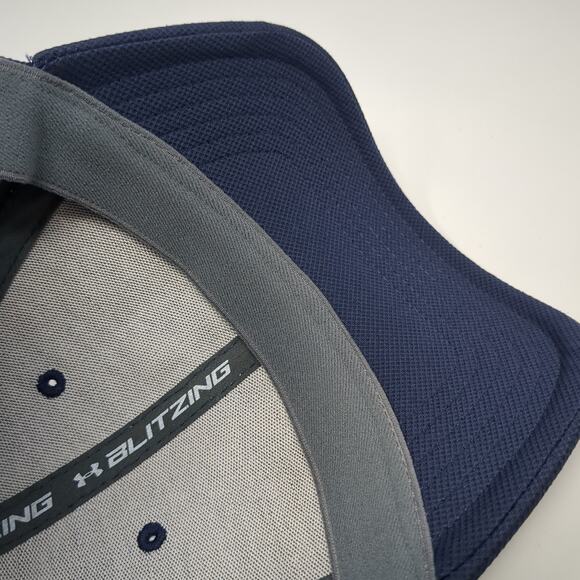 Under Armour Fitted Hat Blue XL Embroidered Logo UA Classic Fit Outdoor - Picture 8 of 9